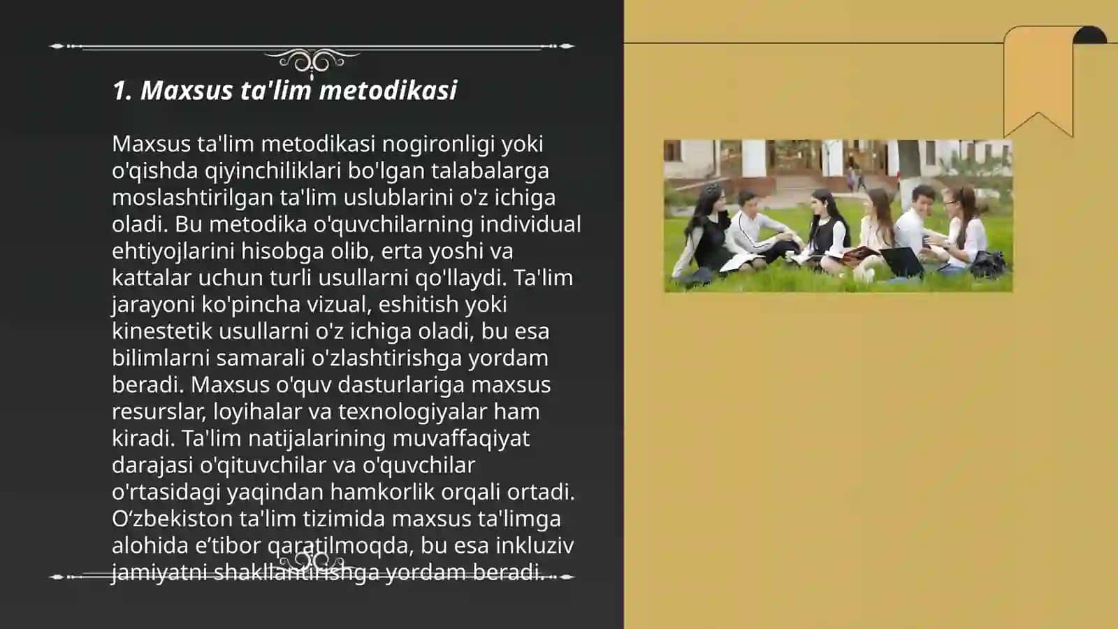 Maxsus pedagogikaning boʻlimlari 3