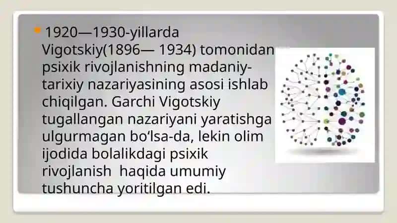 Vigotskiyning madaniy-tarixiy konseptsiyasi 3
