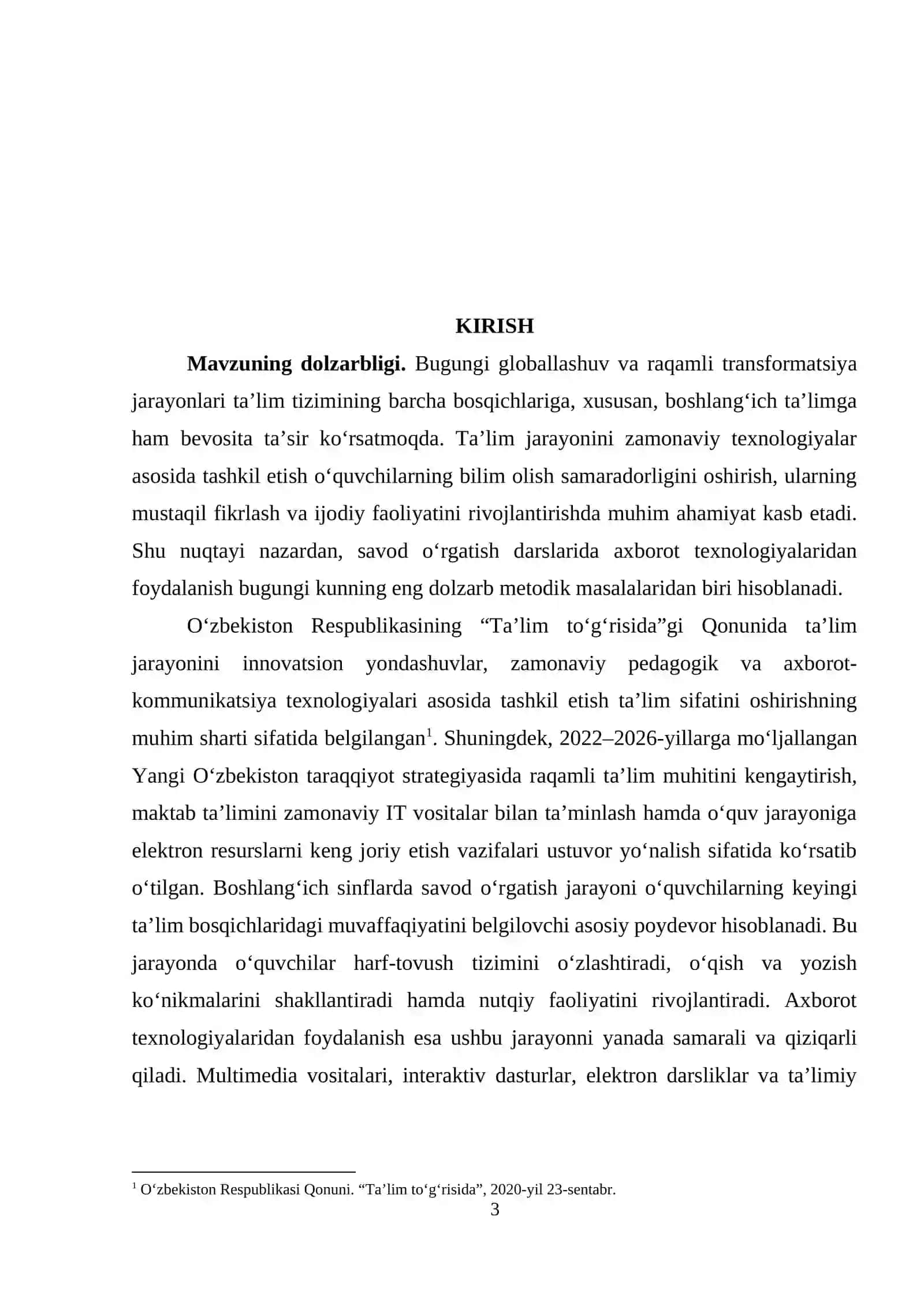 Savod o‘rgatish darslarida axborot texnologiyalaridan foydalanish 3