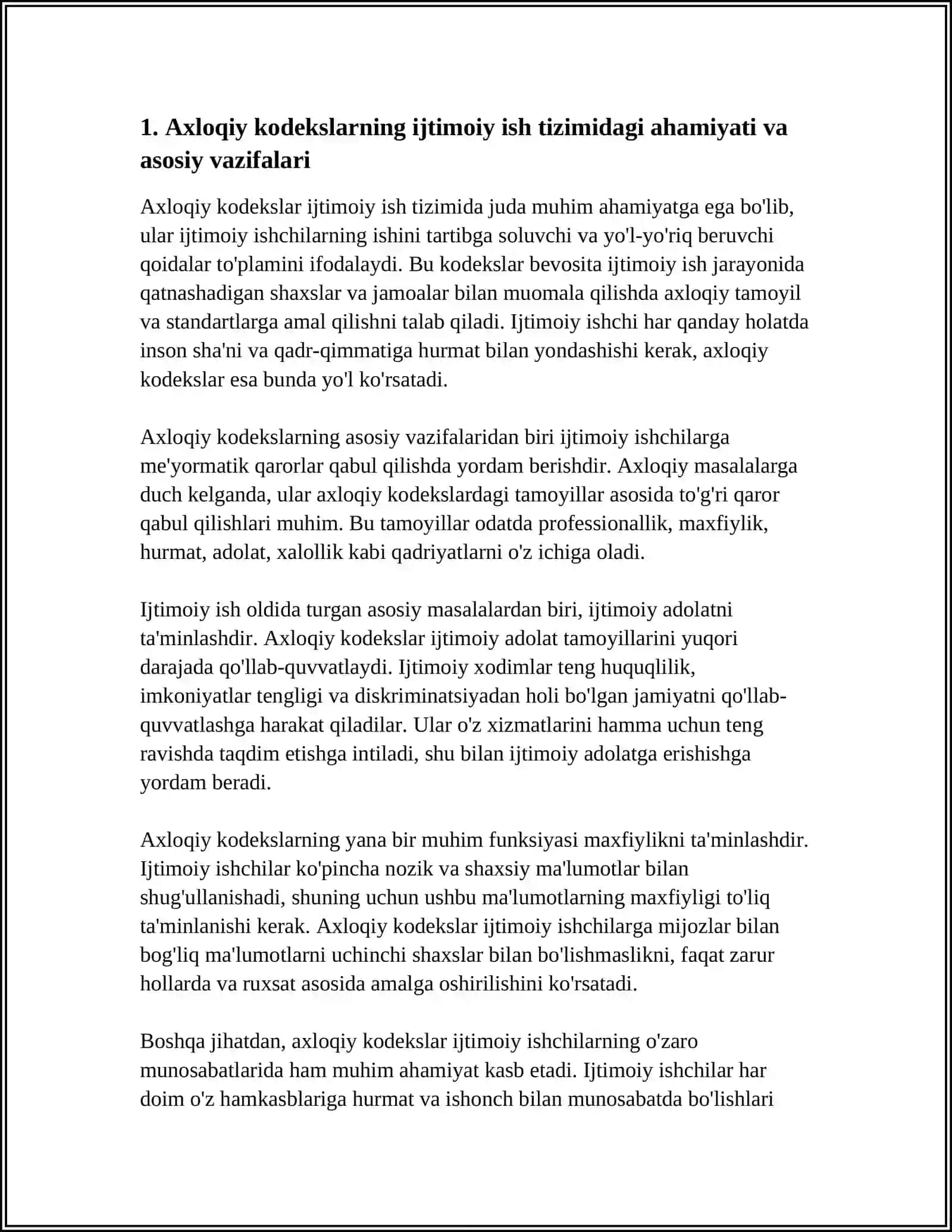 AXLOQIY KODEKSLARNING IJTIMOIY ISHGA AHAMIYATI VA ROʻLI 3