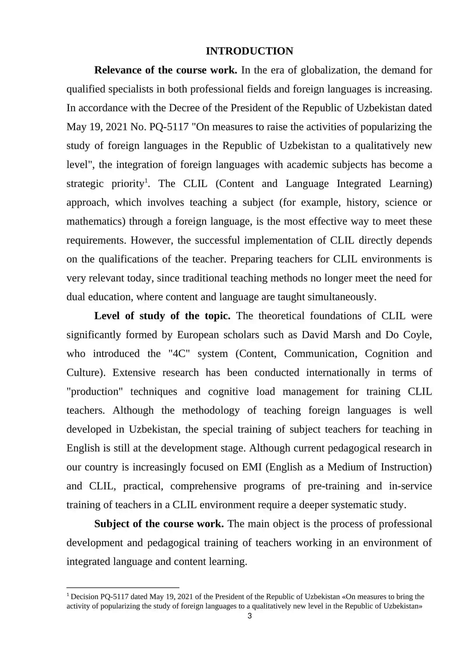 THEORETICAL FOUNDATIONS OF TEACHER TRAINING FOR CLIL ENVIRONMENTS 3
