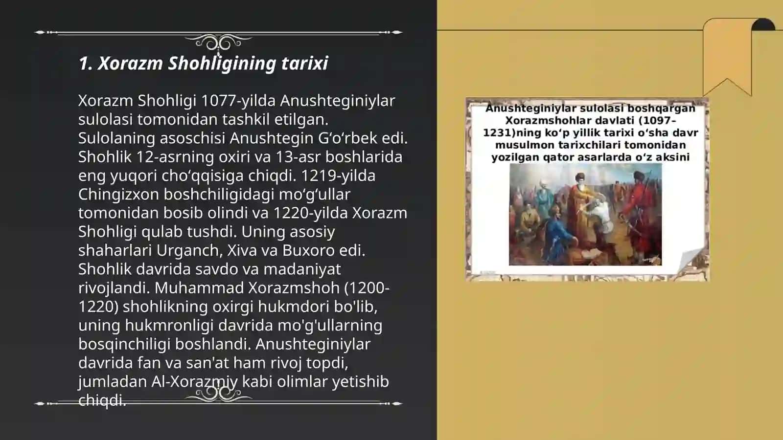 Xorazm Shoh davlati 3