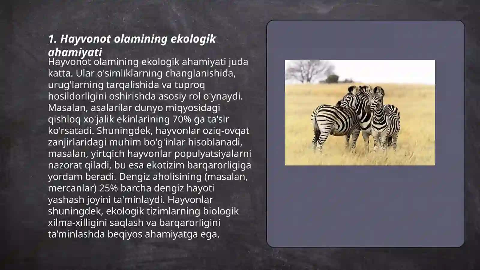 Hayvonot olamining yashash tarzi va ularning tarqalishi 3