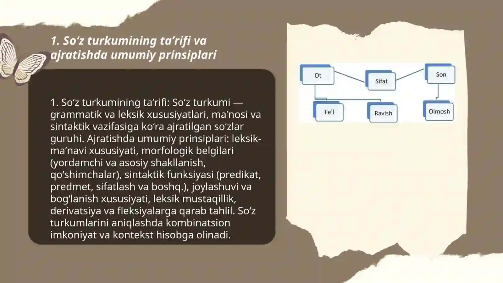Soʻzlarni turkumlarga ajratish tamoyillari 3