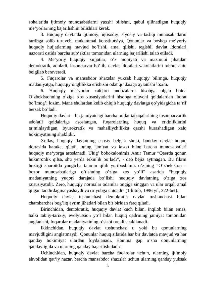 Qonun ustivorligi fuqarolik jamiyatining muhim omili 3