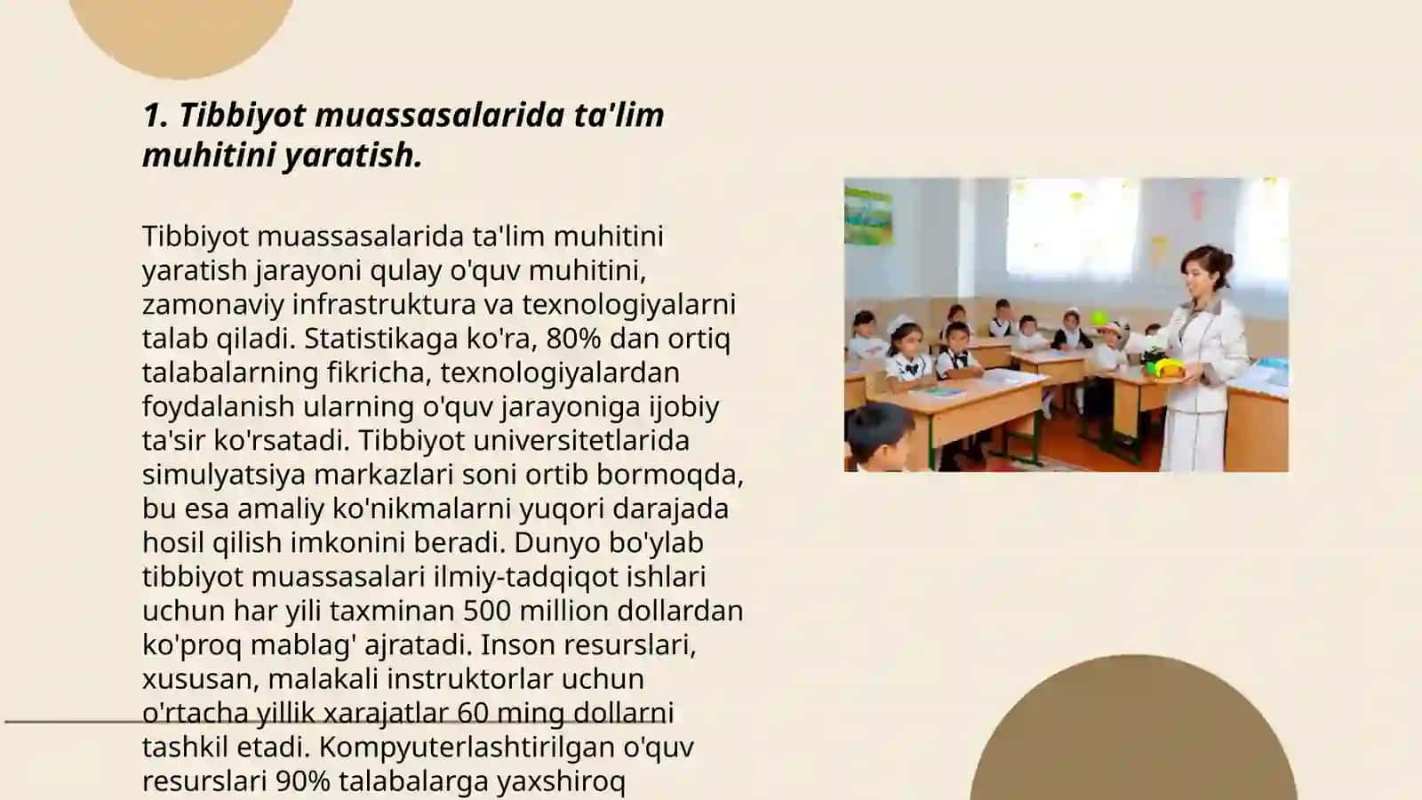 Tibbiyot muassasalari statsionarlarga uzoq muddat davolanayotgan bolalar uchun ta'lim muhitini yaratish va qo'llab-quvvatlash 3