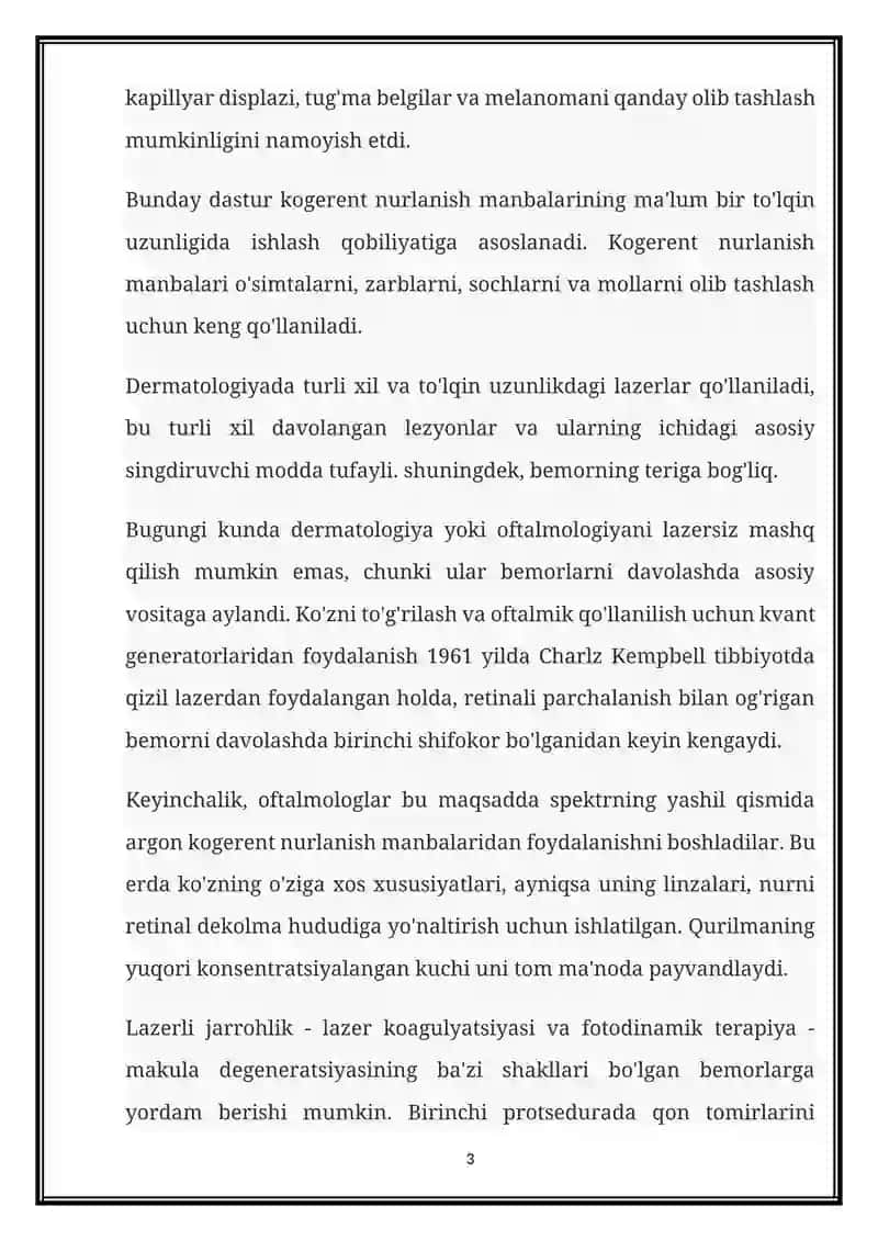 OFTALMOLOGIYADA LAZERLARNI 3