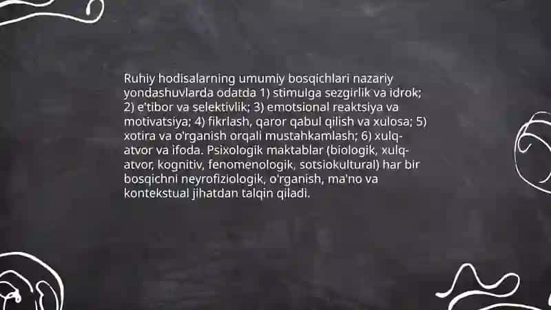Ruhiy hodisalarning bosqichlari va ularni belgilovchi omillar 3
