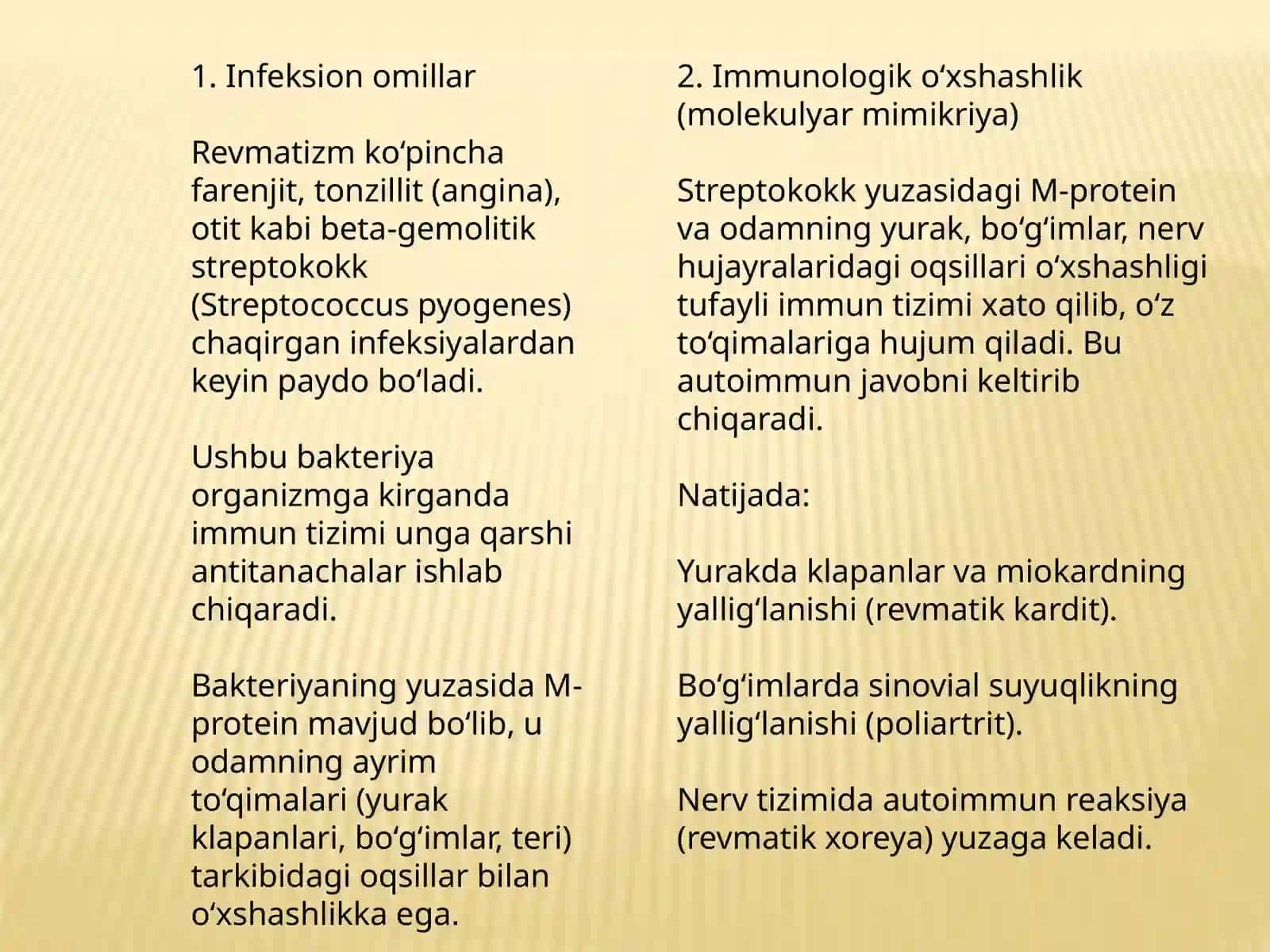 Revmatizm va birlamchi revmokardit simptomatologiyasi va dastlabki diagnostikasi 3