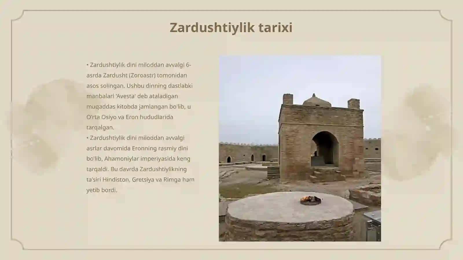 Zardushtiylik dini va hozirgi zamon 3