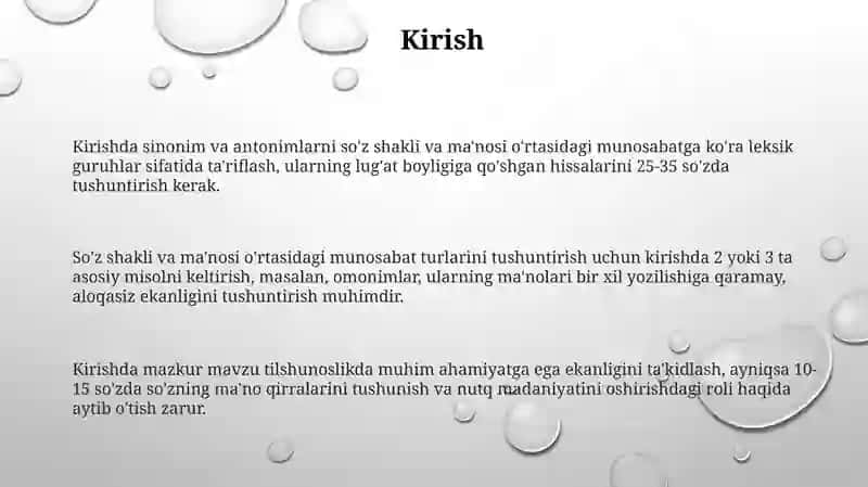Sòzlarni shakl va ma'no munosabatiga koʻraturlari 3