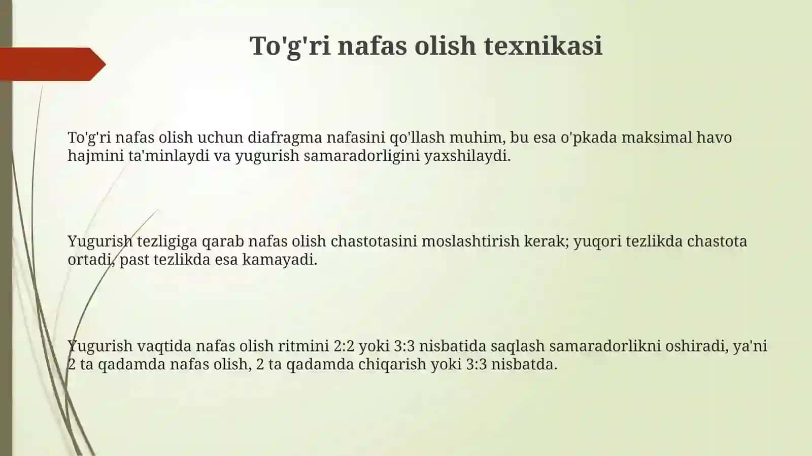 Yugurish Texnikasini O'rgatish Asoslari 3