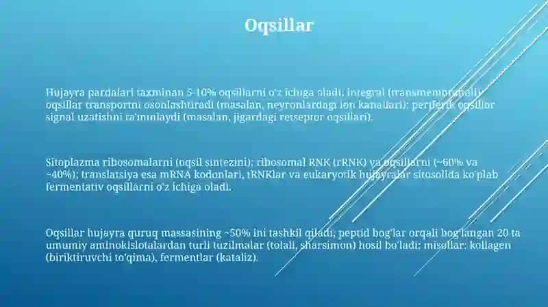 Hujayralarning kimyoviy tarkibi 3