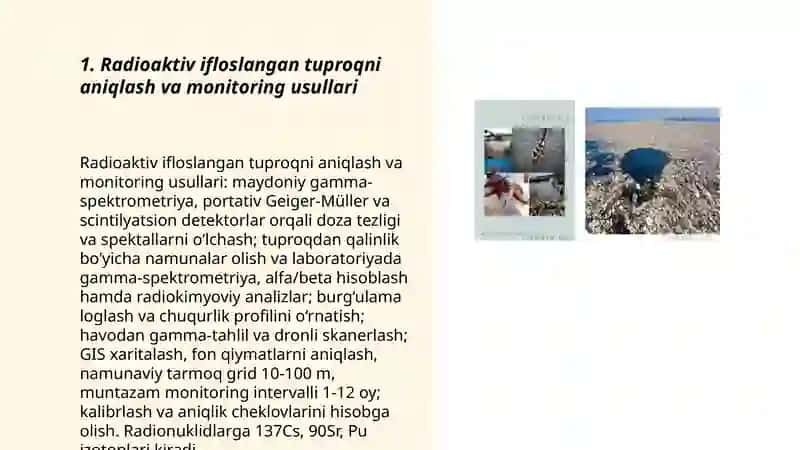 Tuproqning radioktiv ifloslanishiga qarshi kurash choralari 3