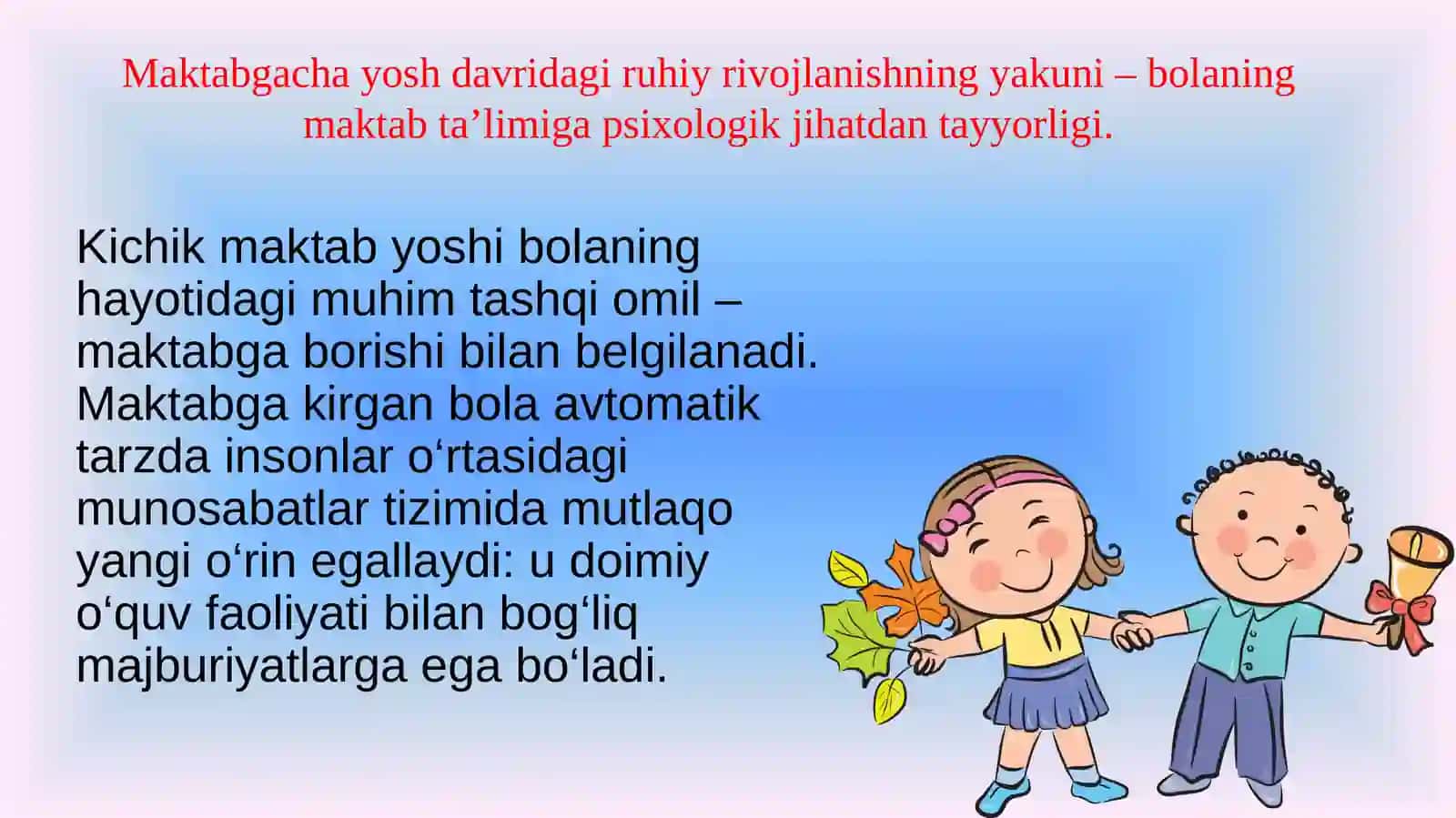 Kichik Maktab Yoshi 3