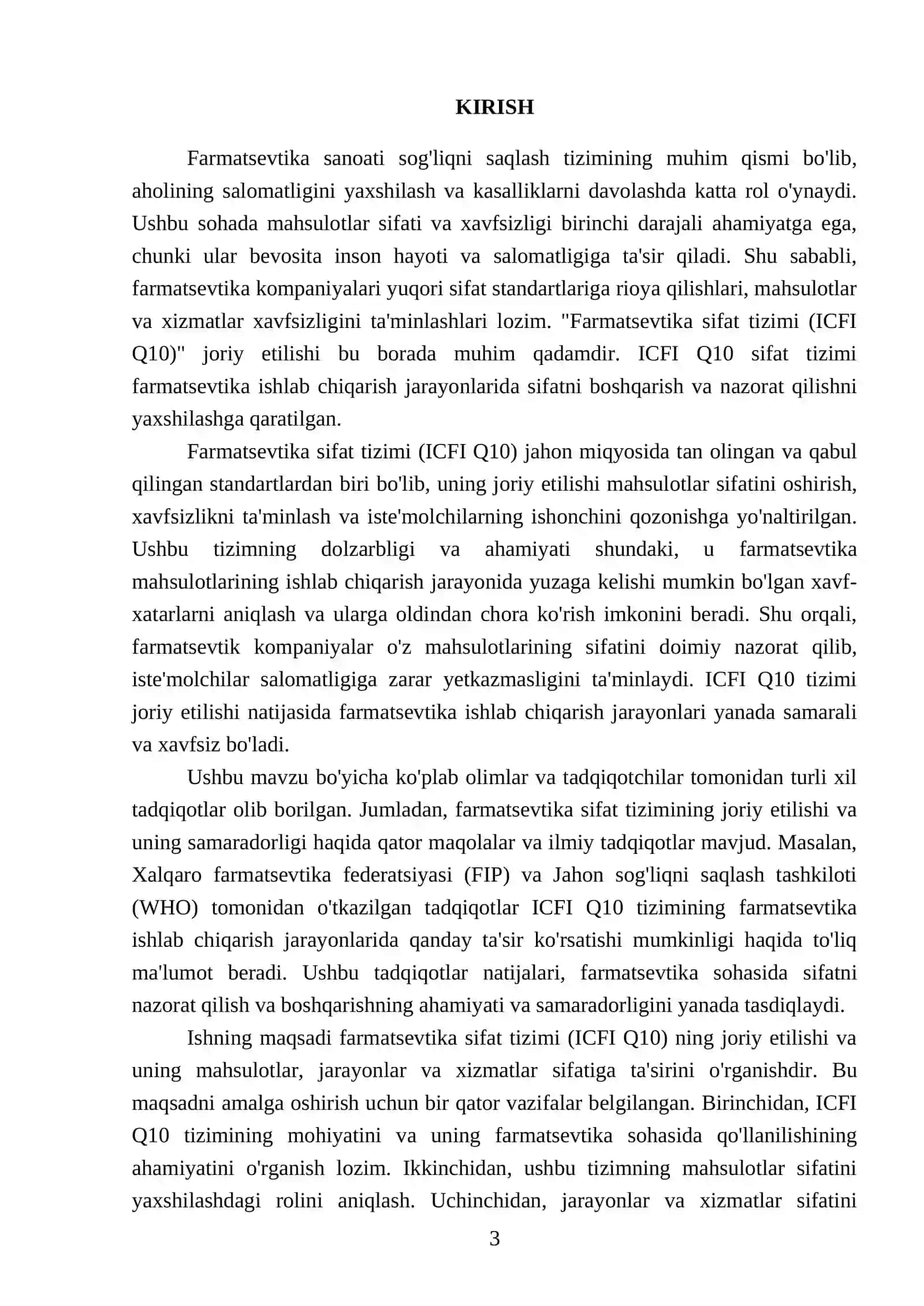Farmatsevtika sifat tizimi (ICFI Q10), Mahsulotlar, jorayonlar va xizmatlar sifatiga xarajatlar, Ogohlantirish-baxtsizlik (PAF) 3