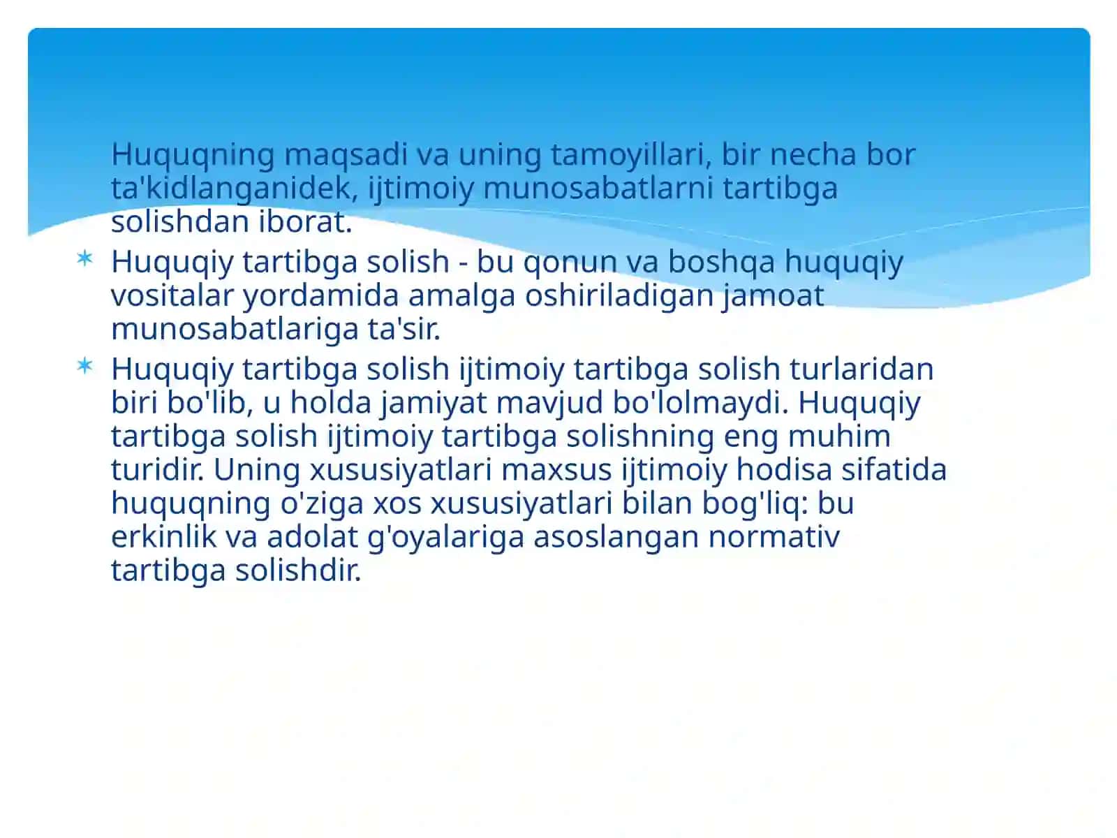 Huquqiy tartibga solish mexanizmi 3