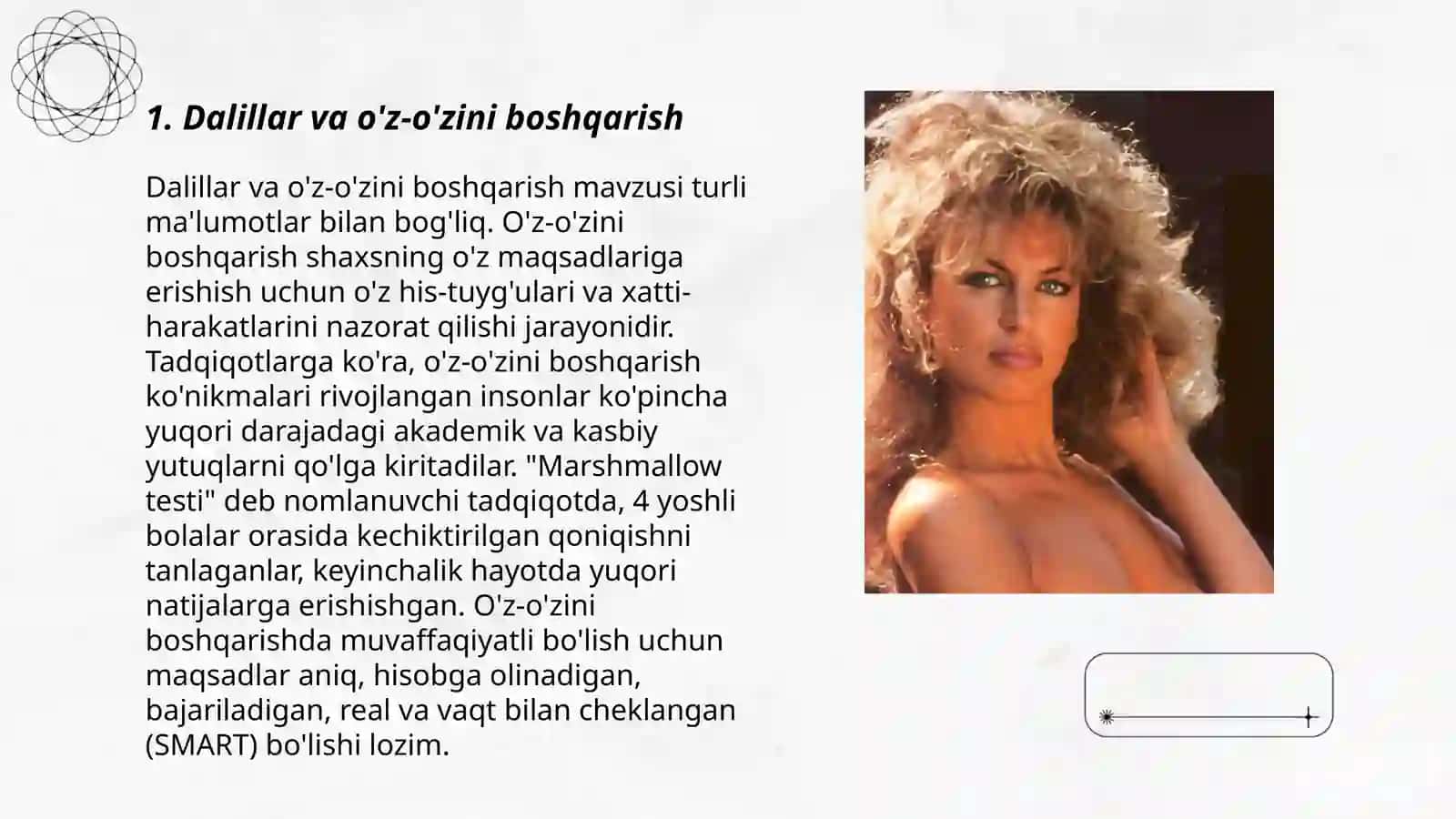 Dalillar va o'z-o'zini boshqarish 3