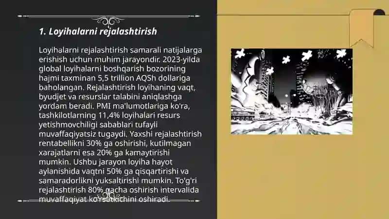 Loyihalarni rejalashtirish 3
