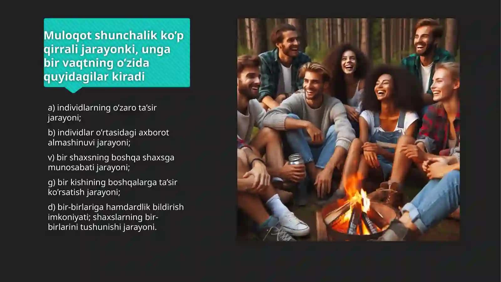Muloqot va shaxslararo munosabatlar. Nizolar psixologiyasi va uning kelib chiqishi 3