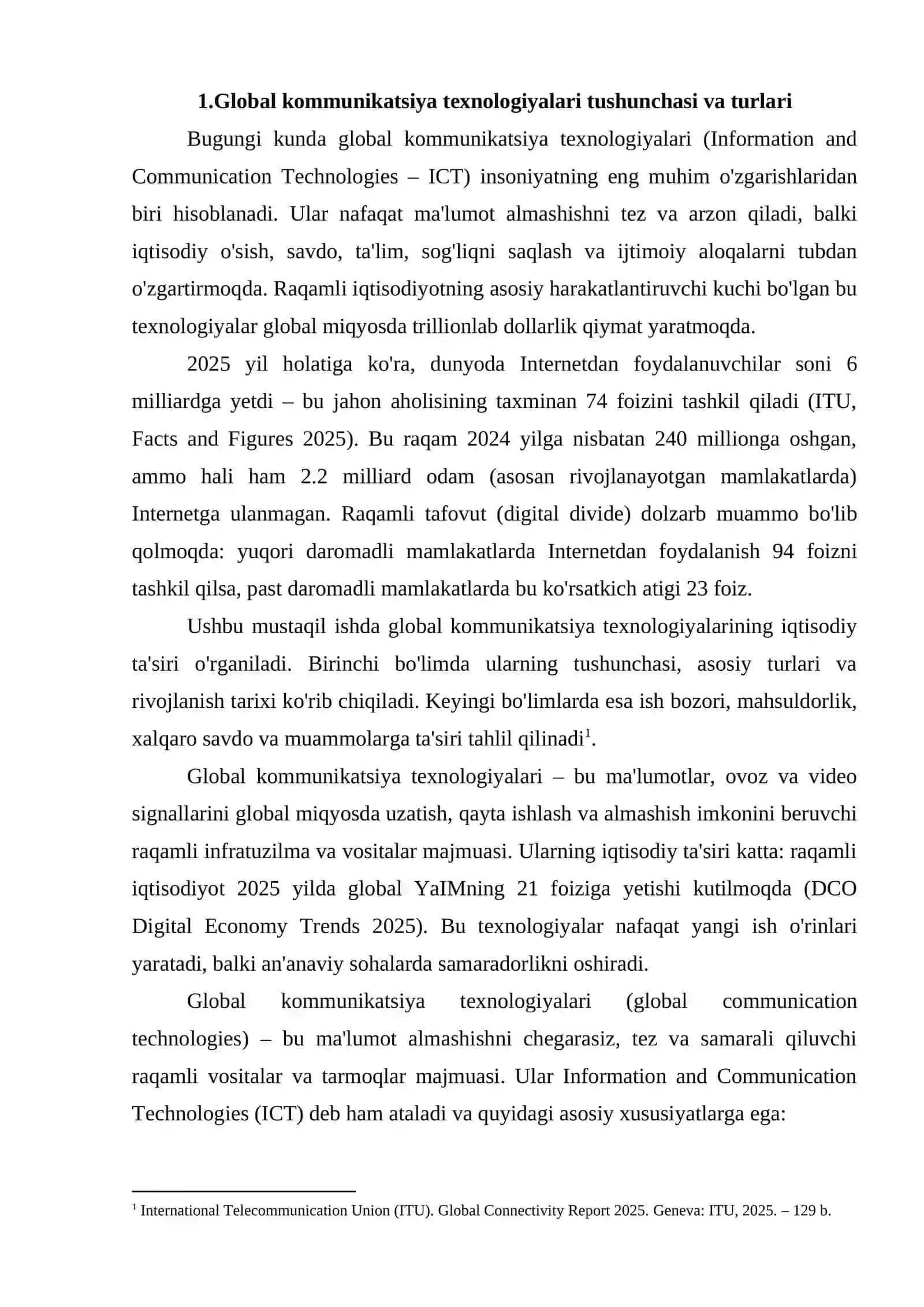 Global kommunikatsiya texnologiyalarning iqtisodiy ta'siri 3