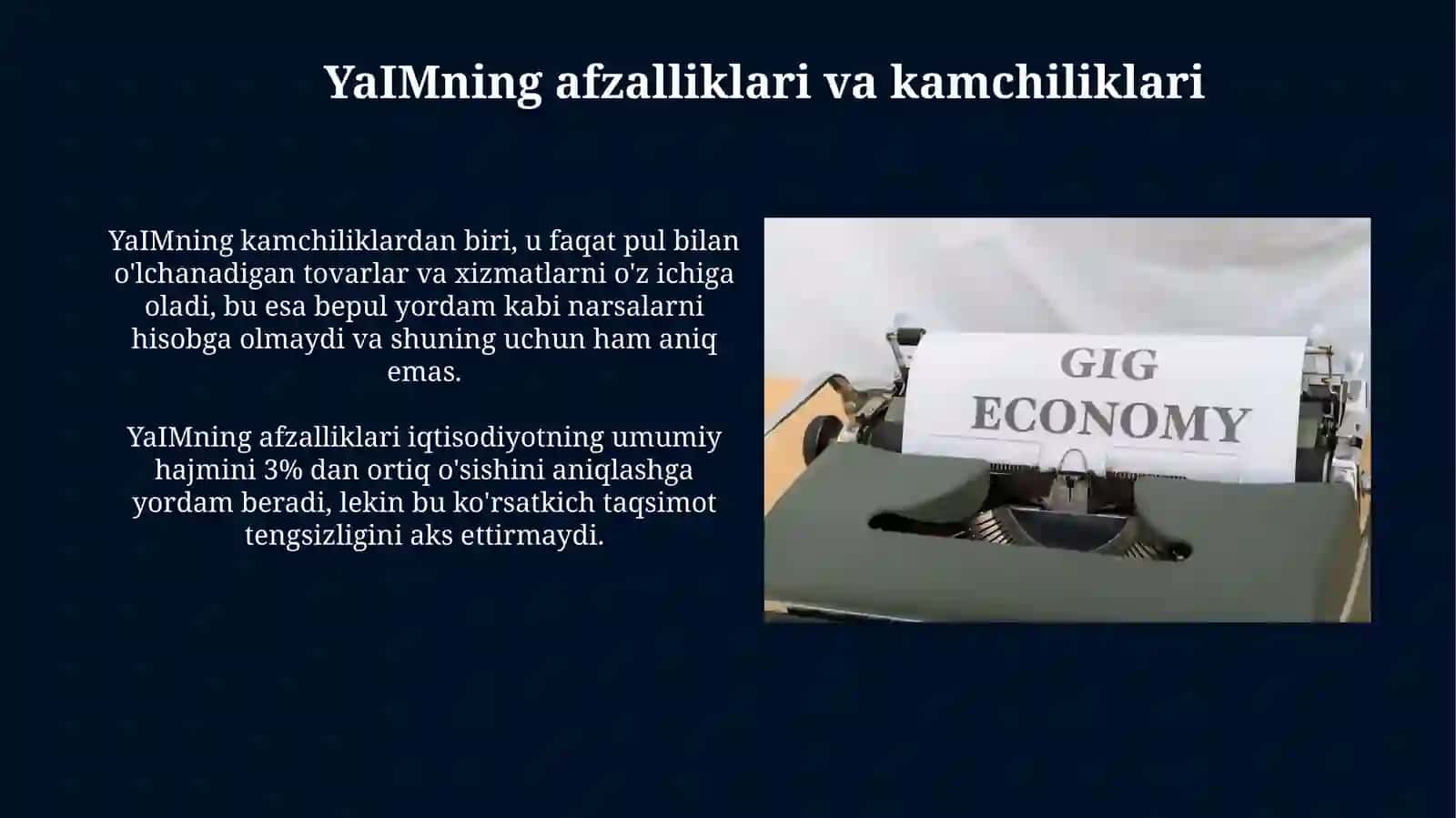 Yalpi ichki mahsulot tushunchasi va uni hisoblashning asosiy shartlari 3