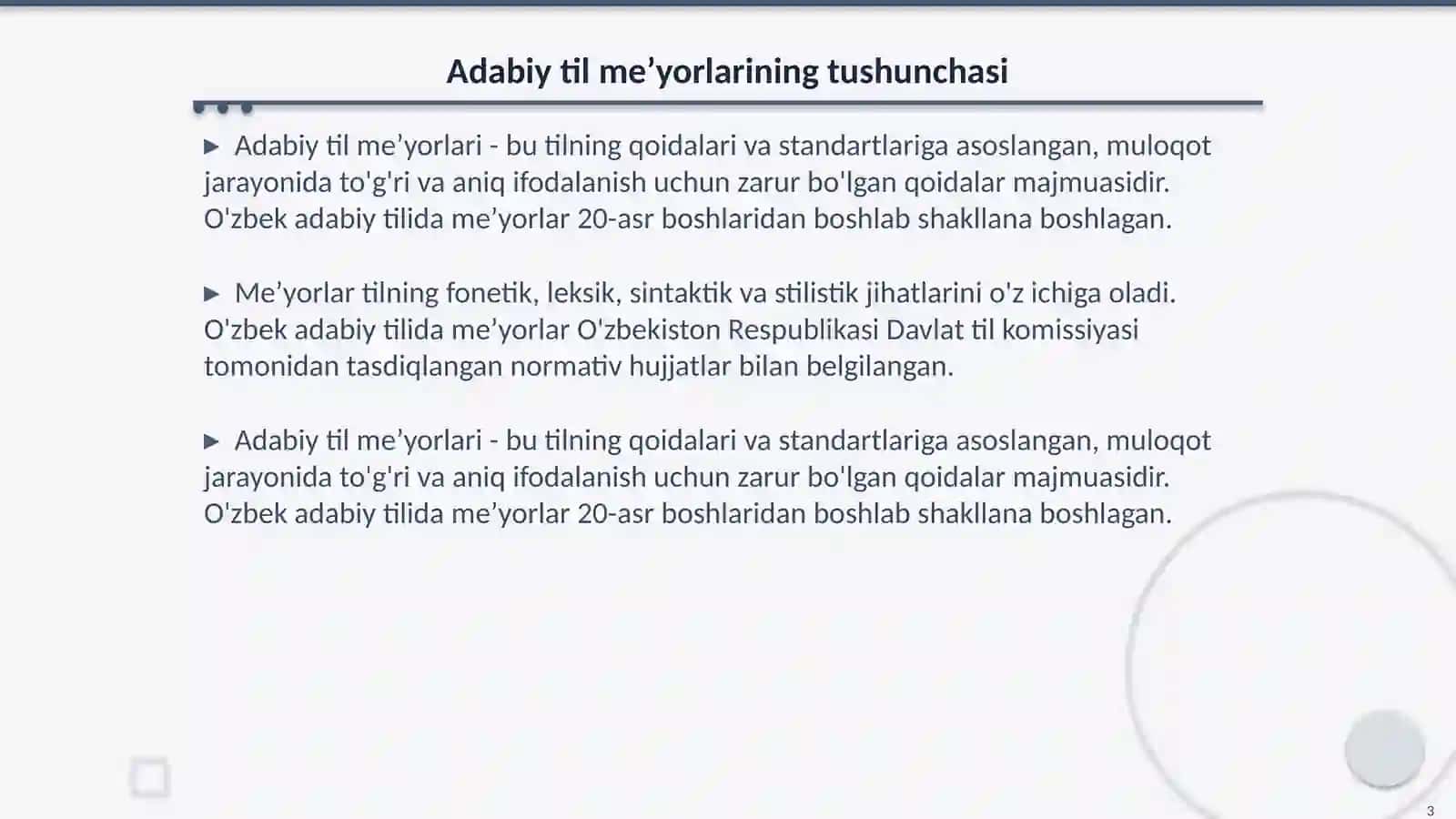 Adabiy til meʼyorlari va nutq madaniyati 3
