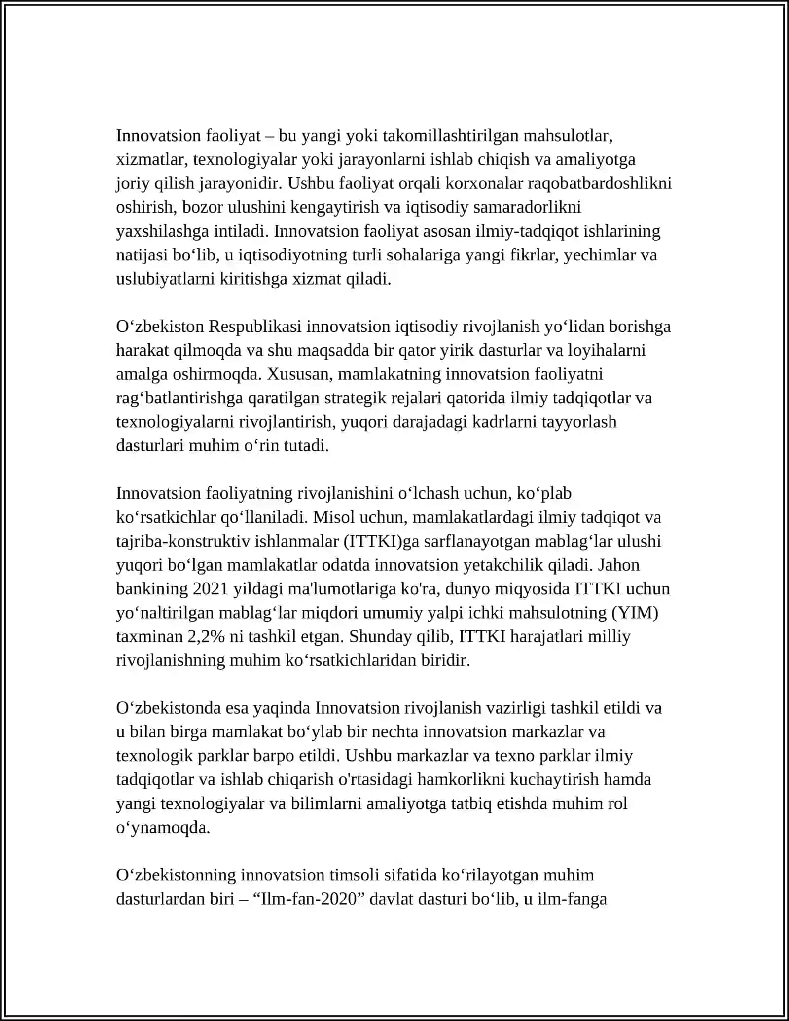 O‘QITUVCHI INNOVATSION FAOLIYATINING IJTIMOIY-MADANIY MASALALARI O‘QITUVCHILARNI INNOVATSION FAOLIYATGA TAYYORLASHNING TARIXIY- PEDAGOGIK SHART-SHAROITLARI 3