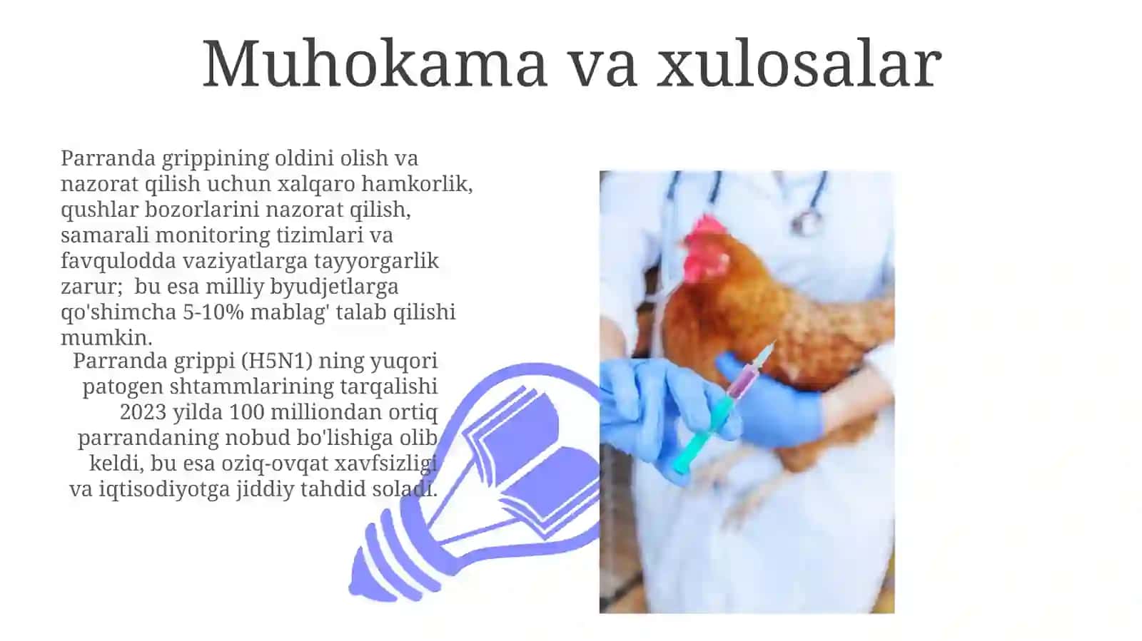 Parranda va cho‘chqa grippi va uning hozirgi kundagi muammolari 3