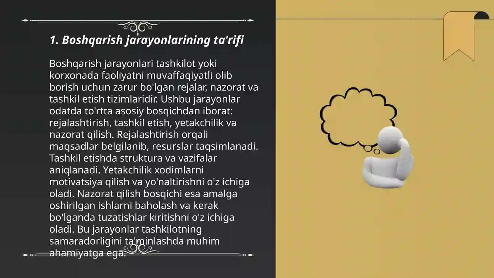 Boshqarish jarayonlarini algoritmlash 3