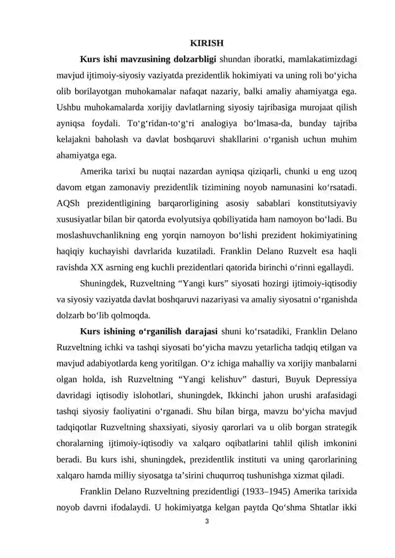 Ruzvelt davrida AQSh ning ichki va tashqi siyosati 3