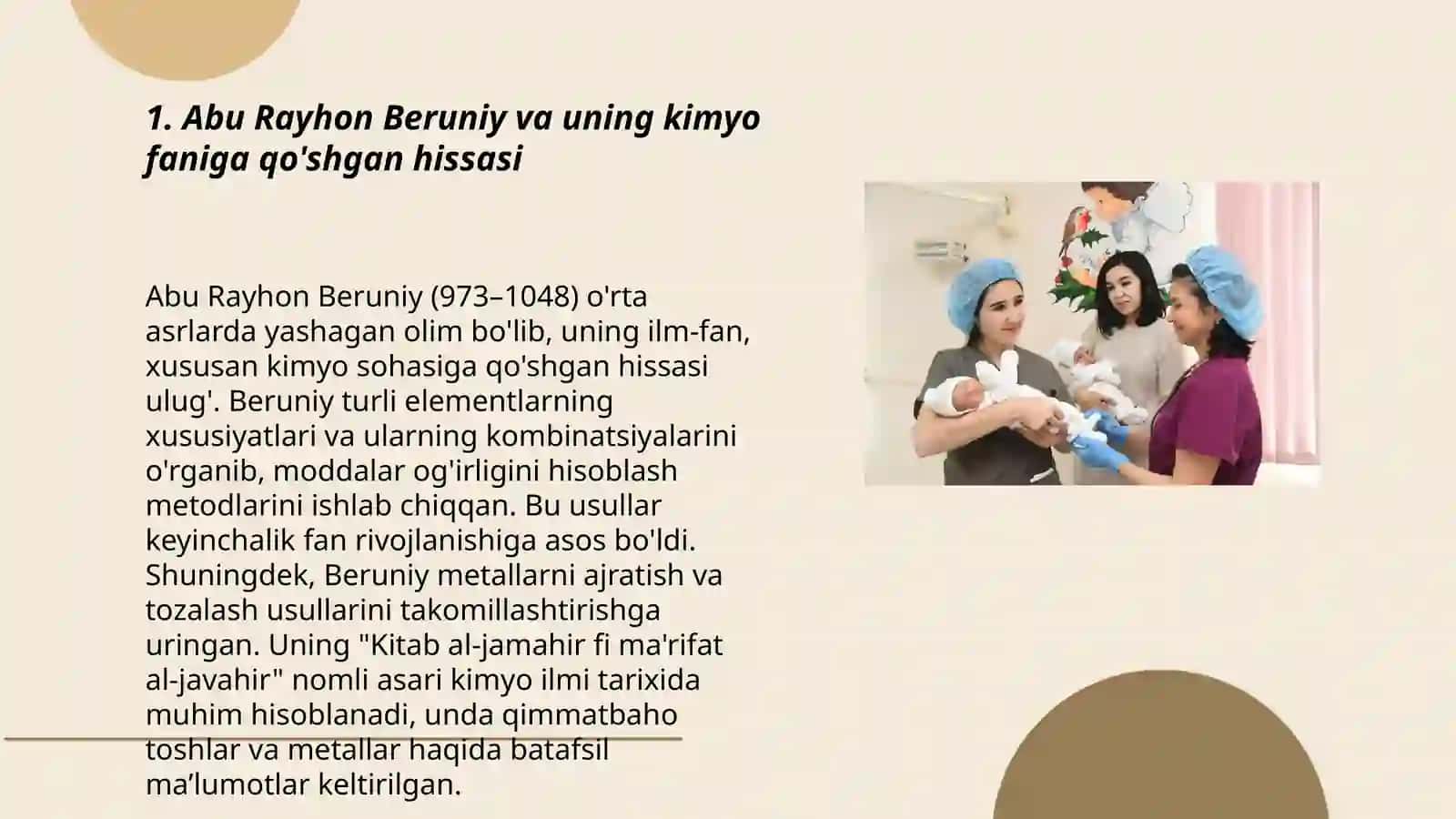 Abu Rayhon Beruniy va uning kimyo faniga qo'shgan hissasi 3