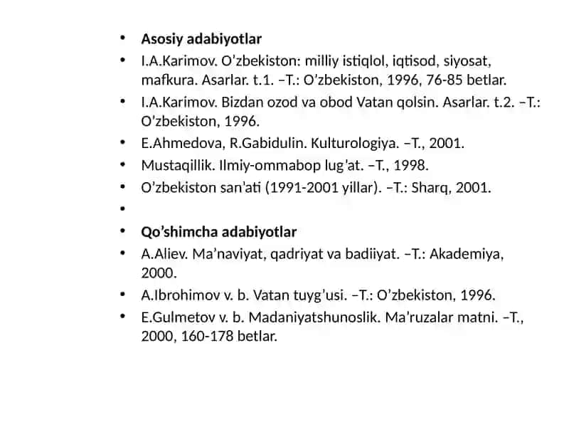 MUSTAQILLIK YILLARIDA O‘ZBEKISTONNING MA’NAVIY VA MADANIY TARAQQIYOTI. 3