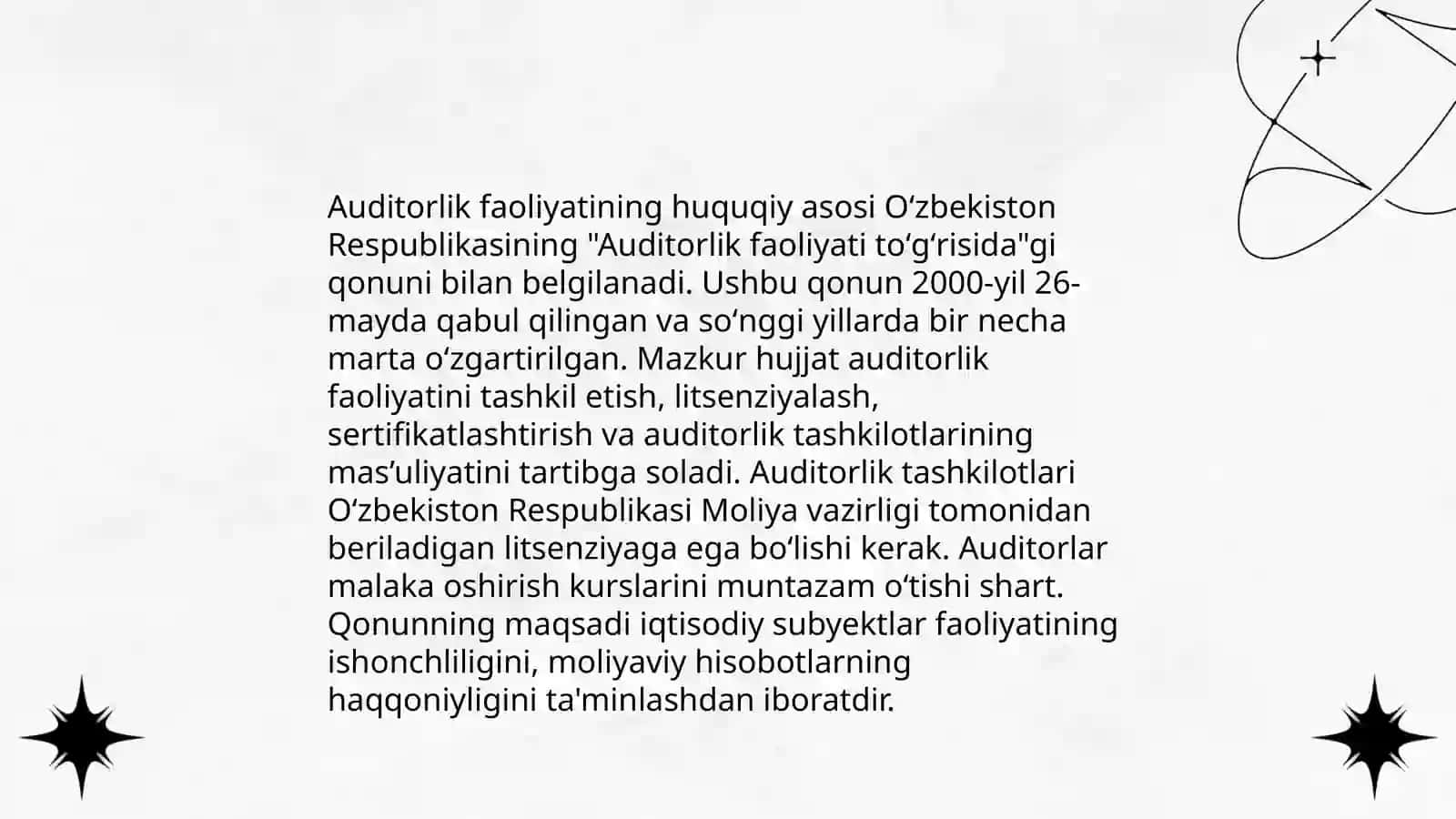 Oʻzbekistonda auditorlik standartlari 3