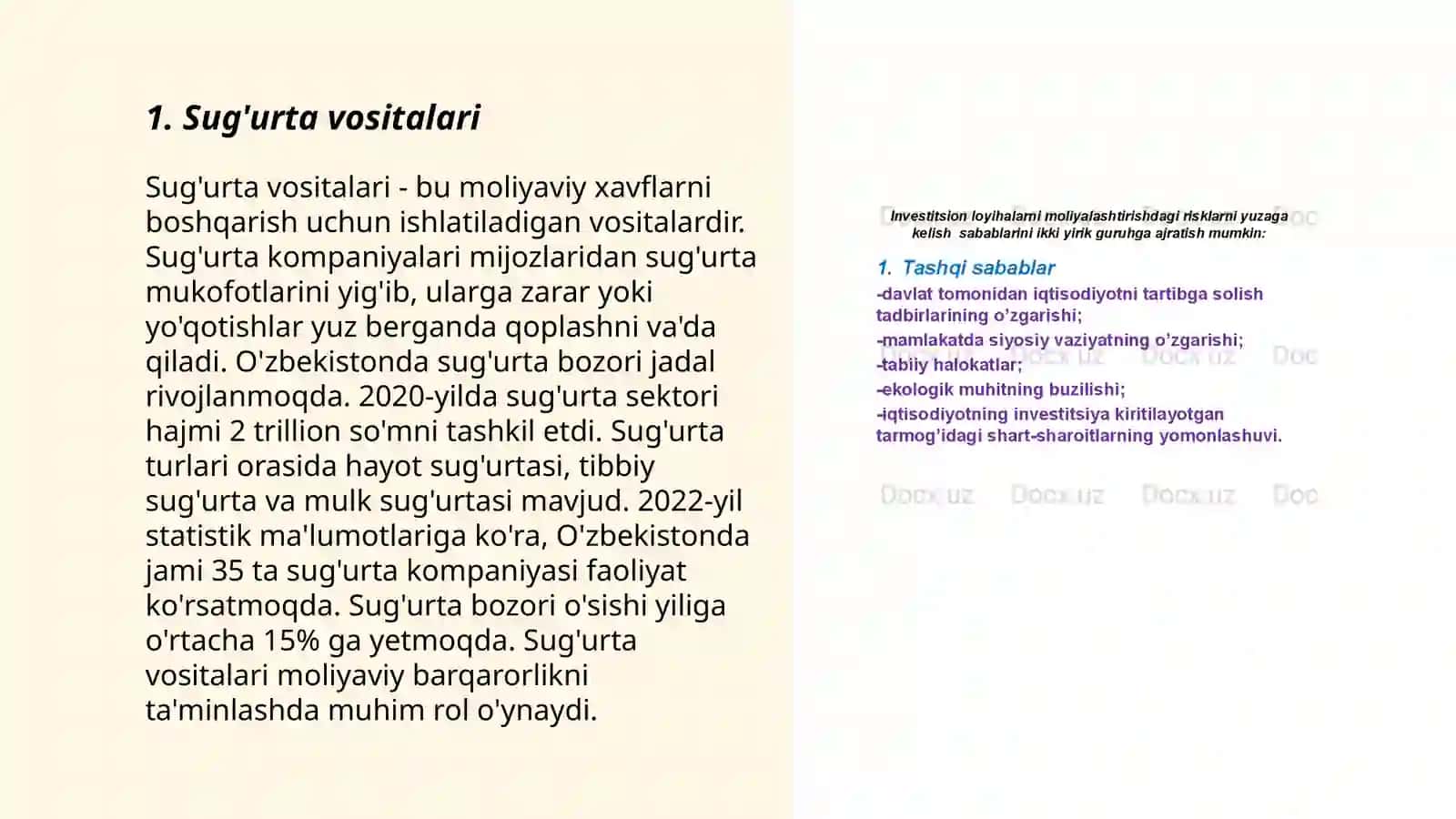Risklarni kamaytirish usullari 3