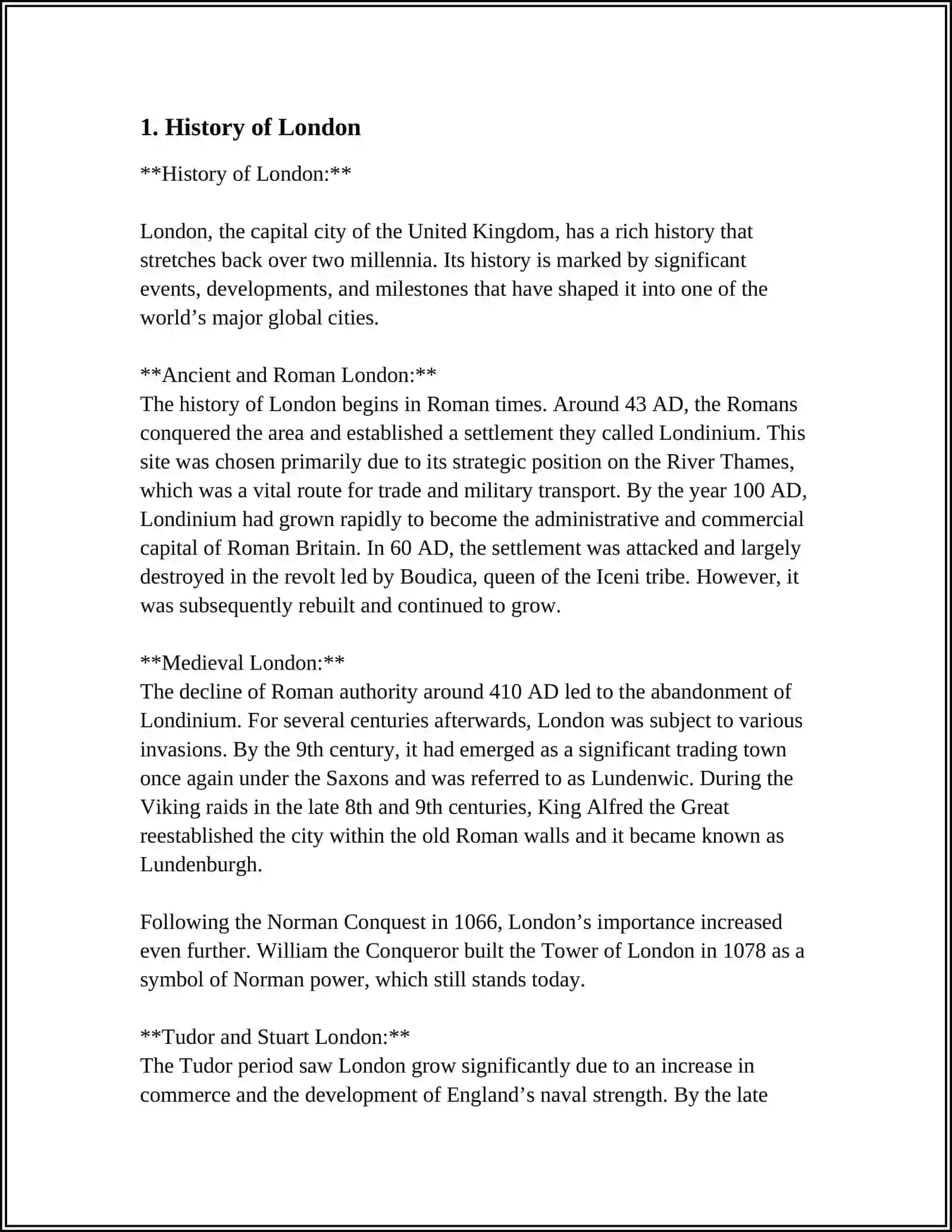 History of London 3
