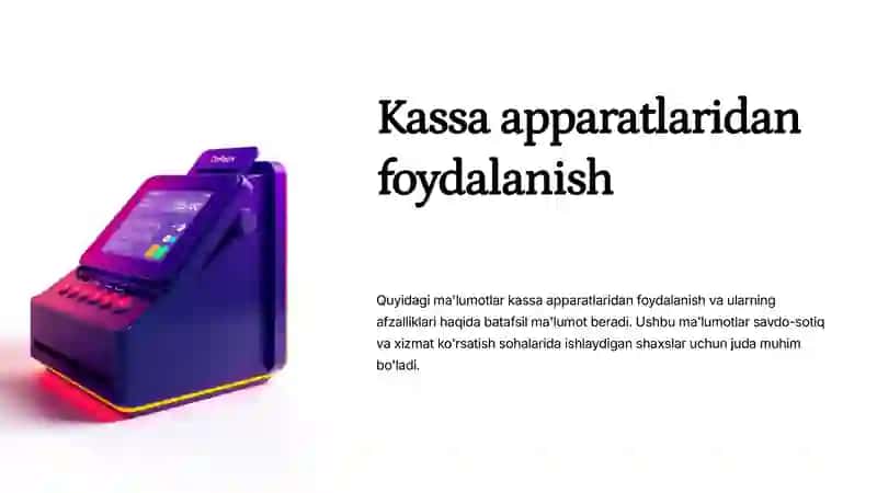 Kassa mashinasida ishlashni boshlashdan  oldin, uskunadan foydalanish qoidalari. 3