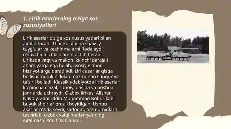 Lirik turdagi asarlarni ifodali o'qish 3