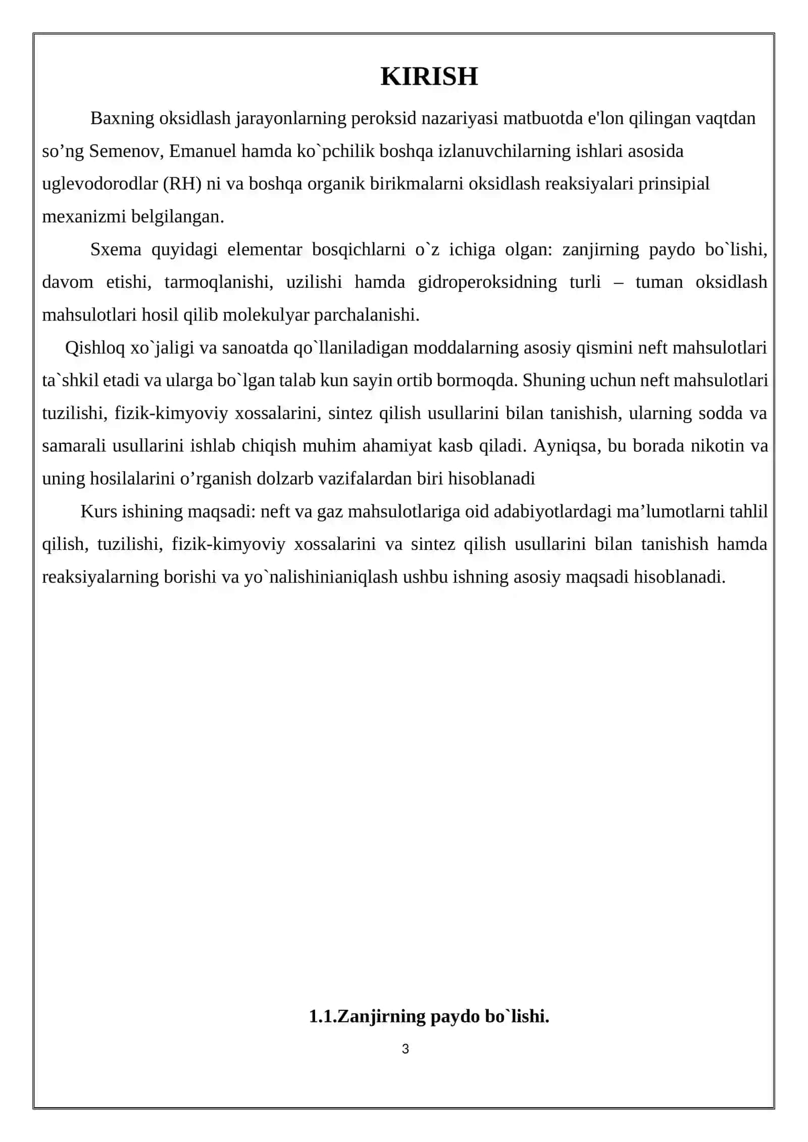 Neft va gaz kimyosi fanidan kurs ishi 3