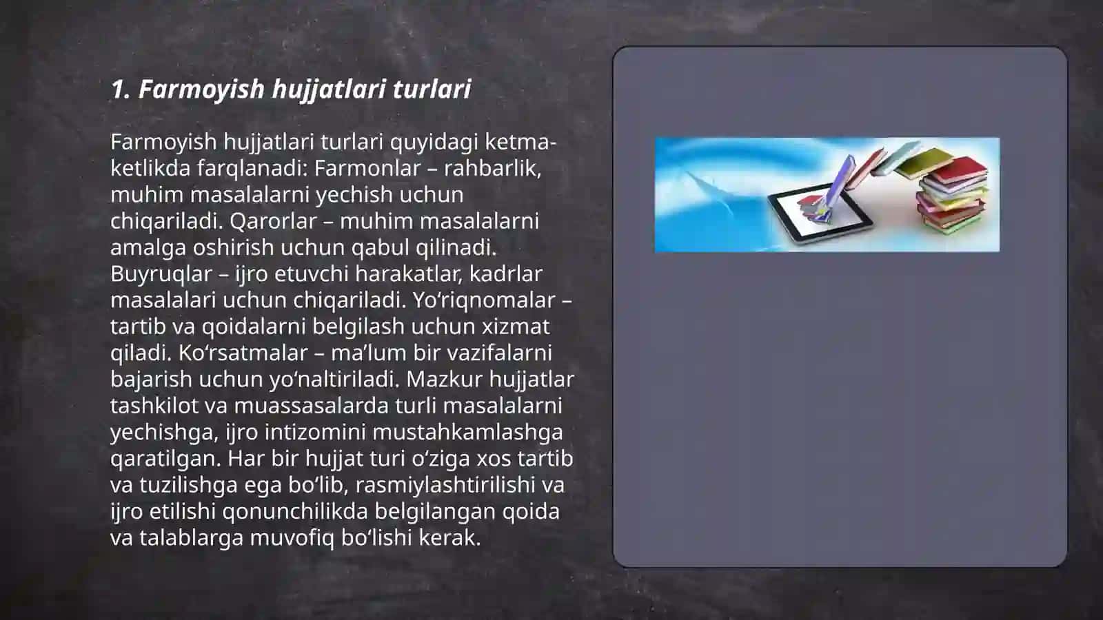 Farmoyish hujjatlari va ularning til xususiyatlari 3