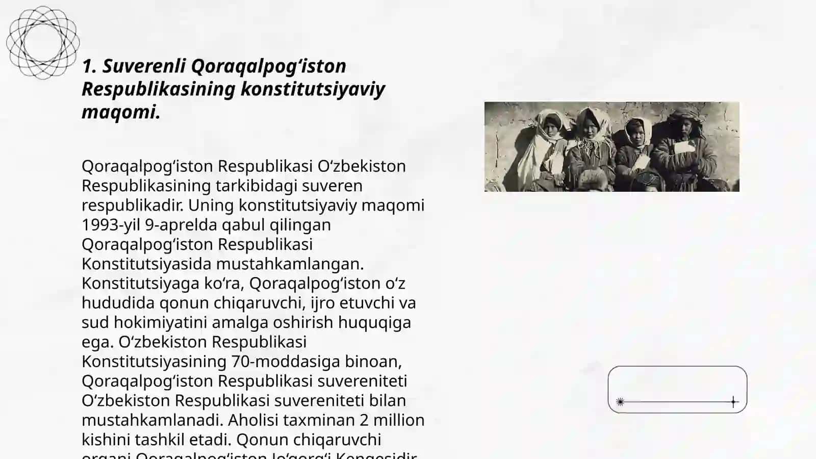 Suverenli Qoraqalpoǵiston Respublikasining siyosiy, ijtimoiy- iqtisodiy va mádaniy rivojlanishi 3