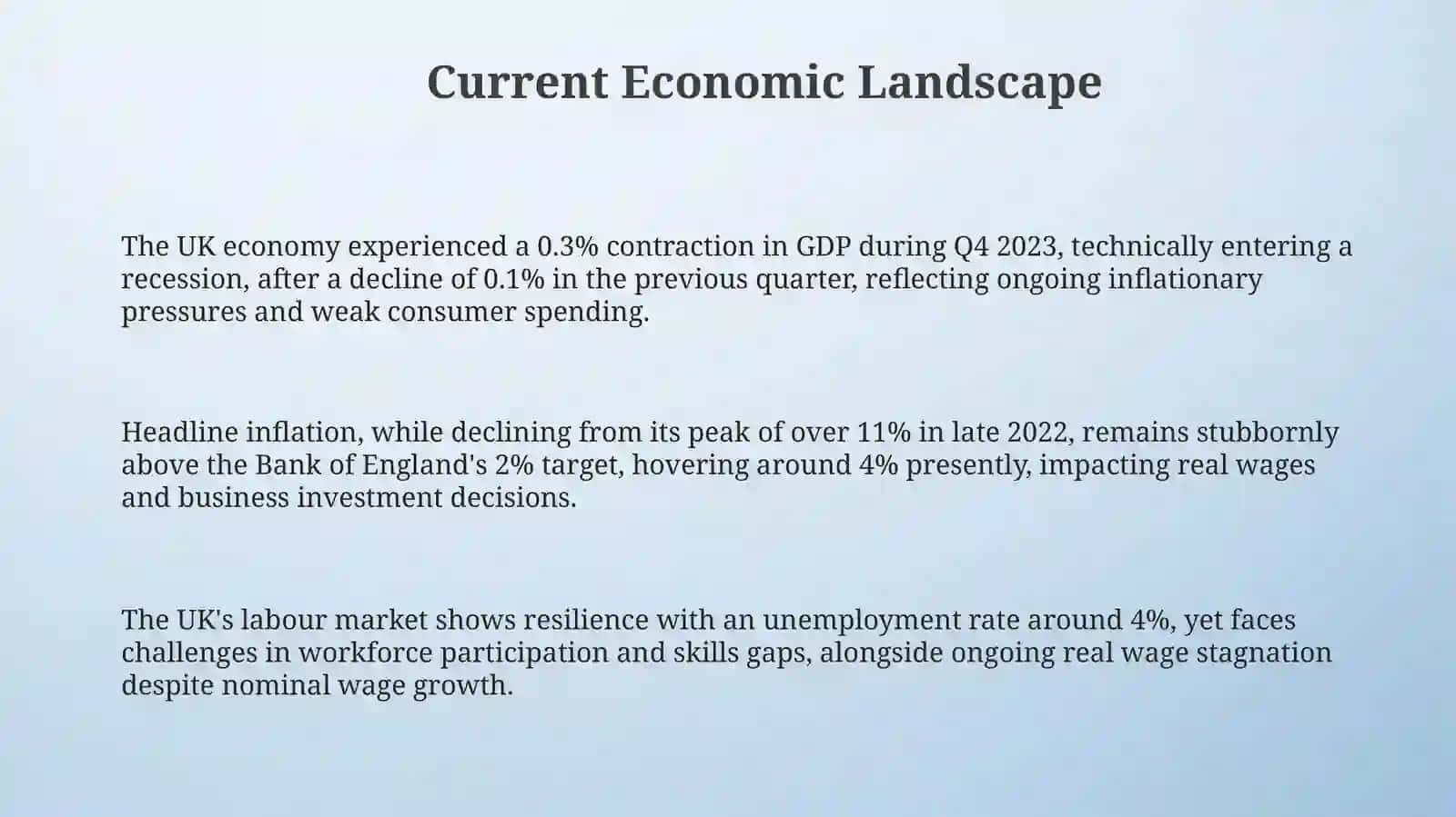 Econmyin the UK 3