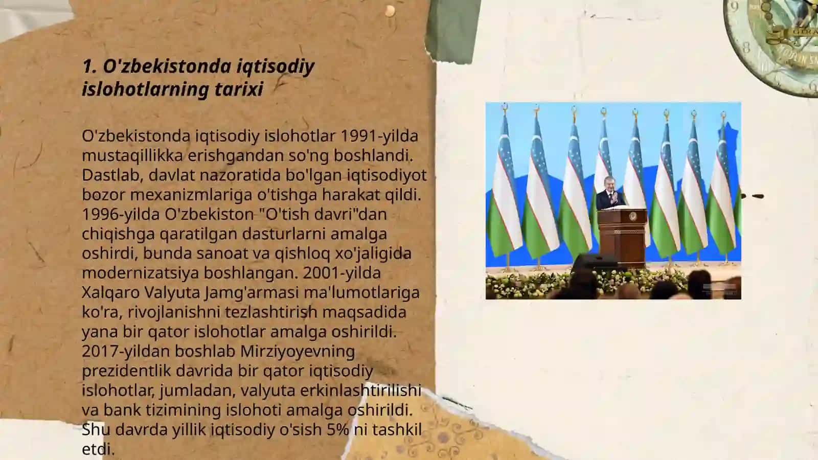 O'ZBEKISTONDA IQTISODIY ISLOHATLAR, XUSUSUY MULKCHILIKNI SHAKILANISHI 3