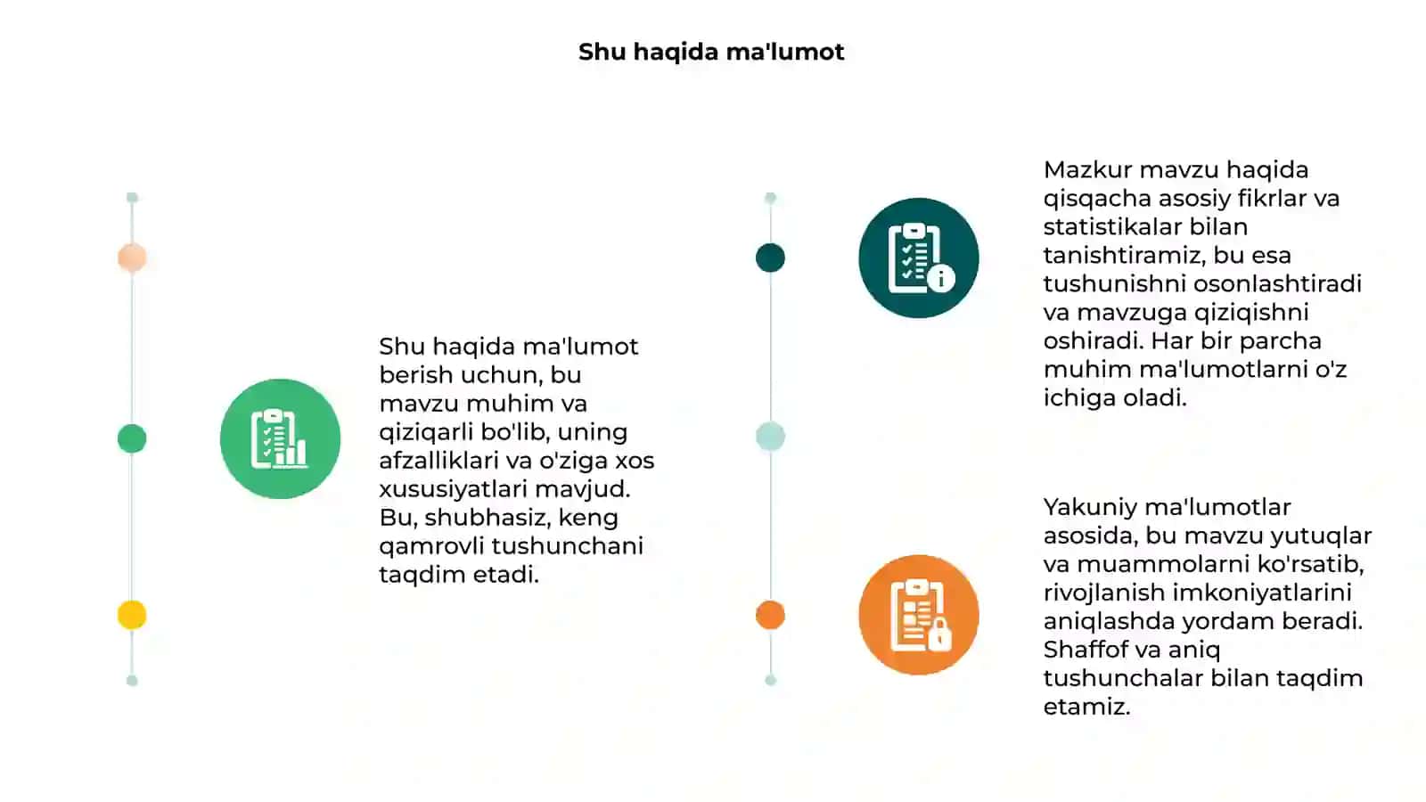Ma'lumotlarni slayd qilib berish 3