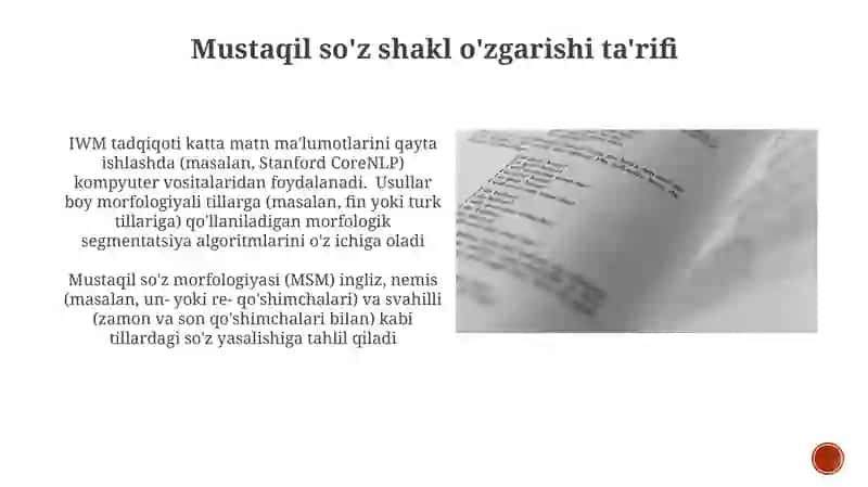 Morfologiya mustaqil soʻzlar 3