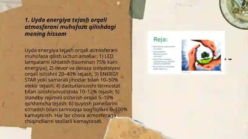 Atmasfera havosini muhofaza qilishda mening hissam 3