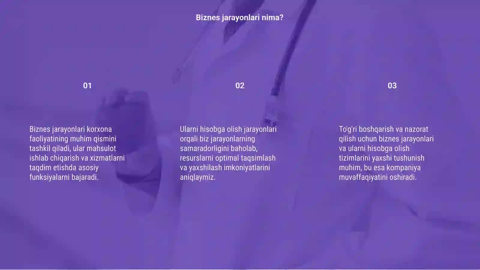 Biznes jarayonlari va ularni hisobga olish 3