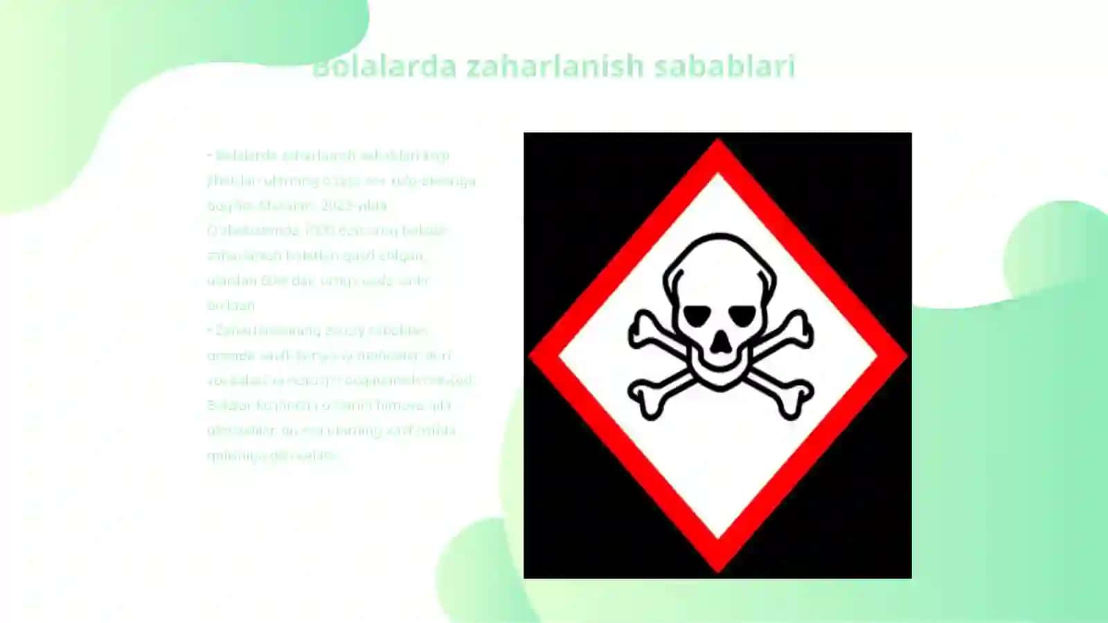 Bolalarda zaharlanishni oldini olish va birinchi yordam korsatish 3