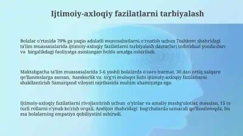 Maktabgacha talimda milliy tarbiya asoslari fanining ahamiyati 3