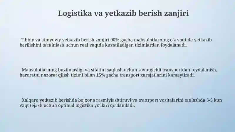 Xar xil turdagi tibbiyot vositalari va kimyoviy vositalari ulgurji savdosi 3